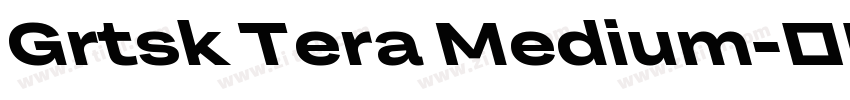 Grtsk Tera Medium字体转换